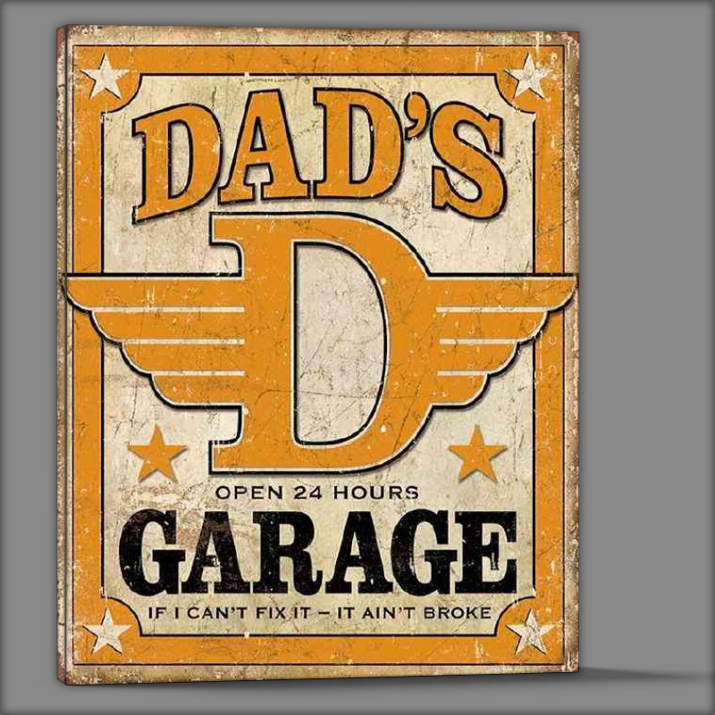 Buy Canvas : (Dads Garage open all hours)