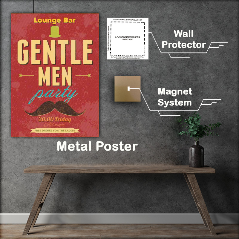 Buy Metal Poster : (Gentle mens bar)
