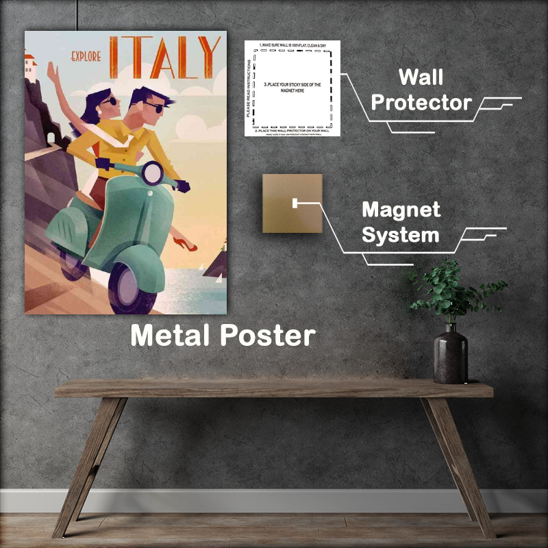 Buy Metal Poster : (Italy the place to be)