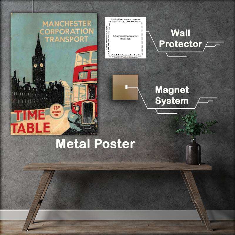 Buy Metal Poster : (London timetable)
