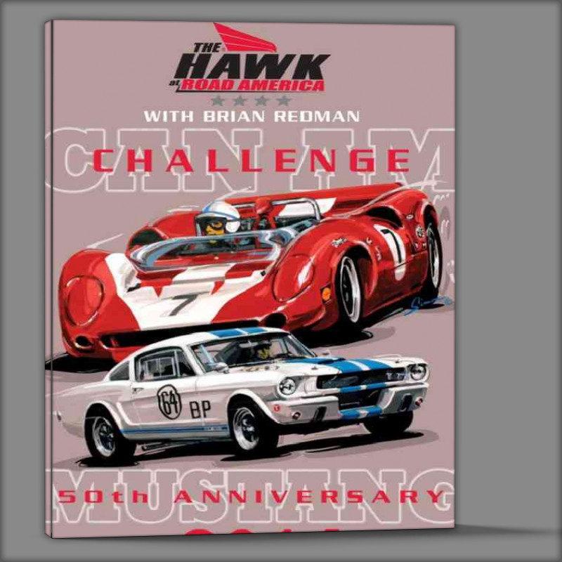 Buy Canvas : (Mustang racing)