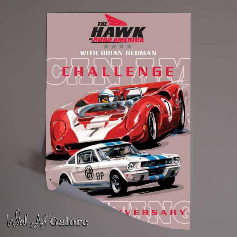 Buy Unframed Poster : (Mustang racing)
