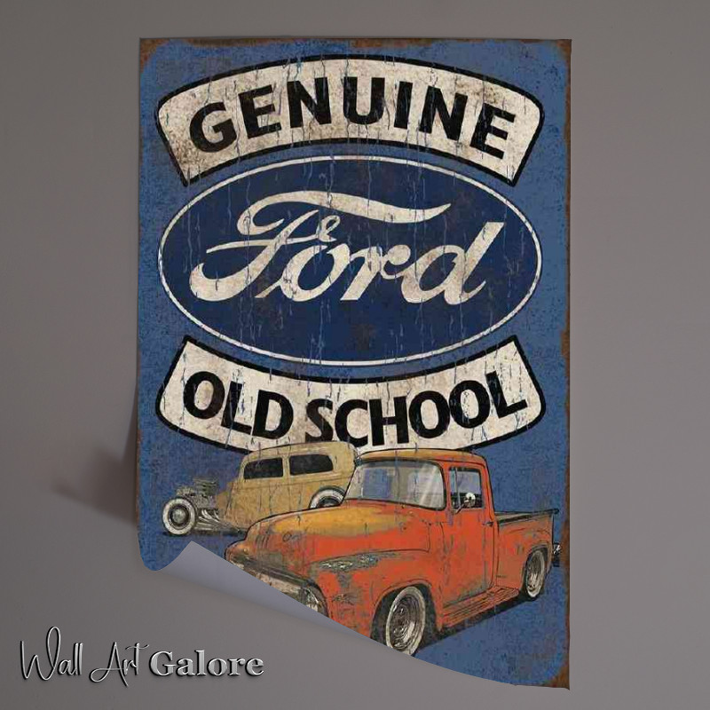 Buy Unframed Poster : (Old school ford)