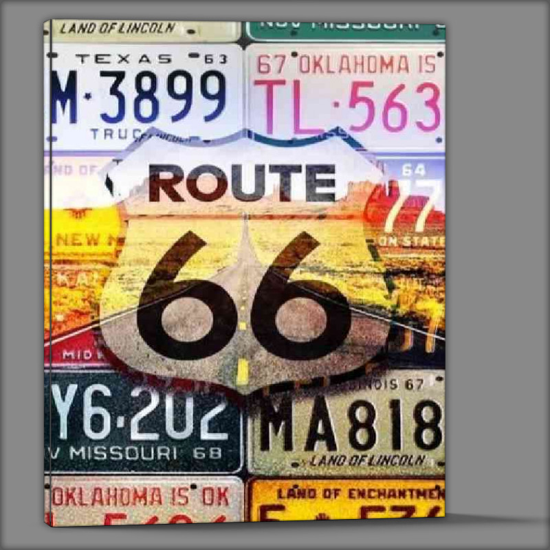 Buy Canvas : (On the route 66)