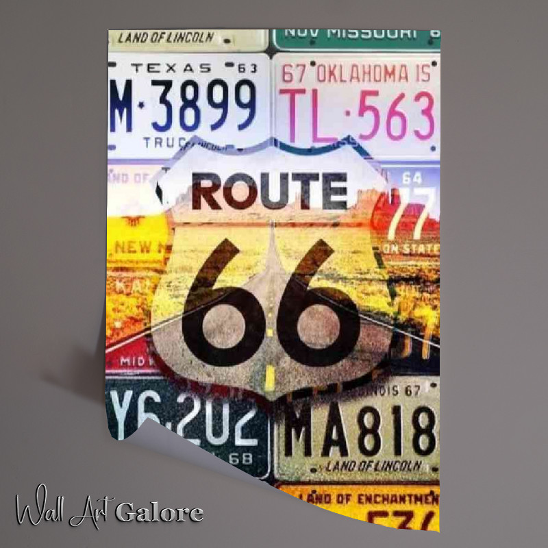 Buy Unframed Poster : (On the route 66)