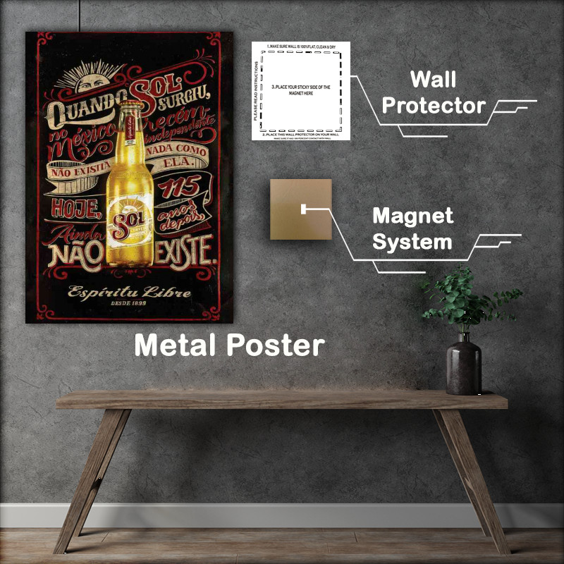 Buy Metal Poster : (Sol with a slice of lemon)