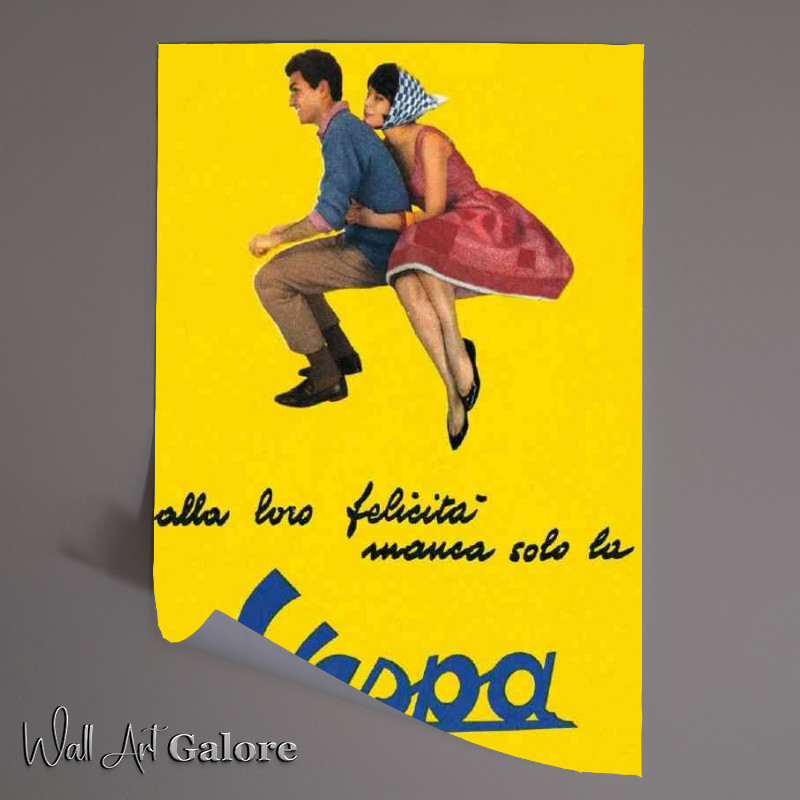 Buy Unframed Poster : (Vespa cycle)