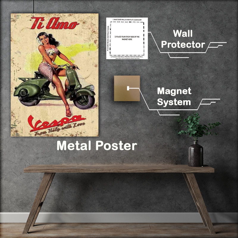 Buy Metal Poster : (Vespa twist and go)