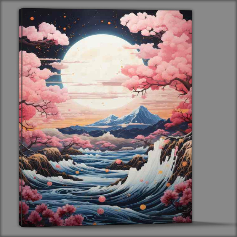 Buy Canvas : (Cherry Blossom Trails Mountains and Waterways of Japan)
