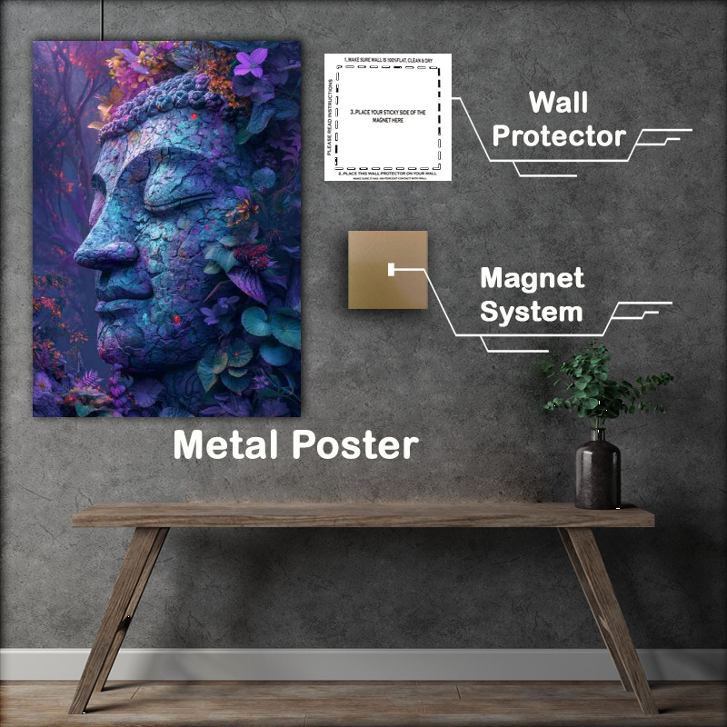 Buy Metal Poster : (Buddha in the forest)