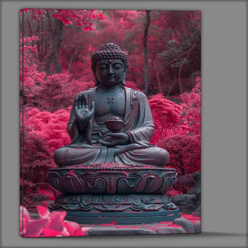 Buy Canvas : (Buddha in the forest poster)