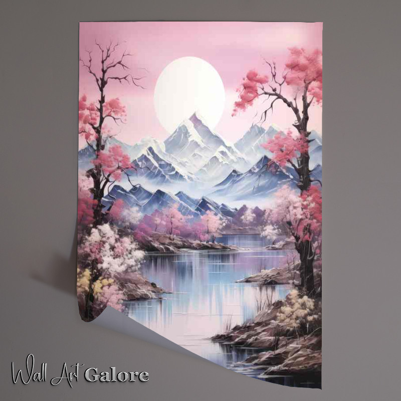 Buy Unframed Poster : (Cherry Blossoms and Crystal Clear Waters Japans Wonders)