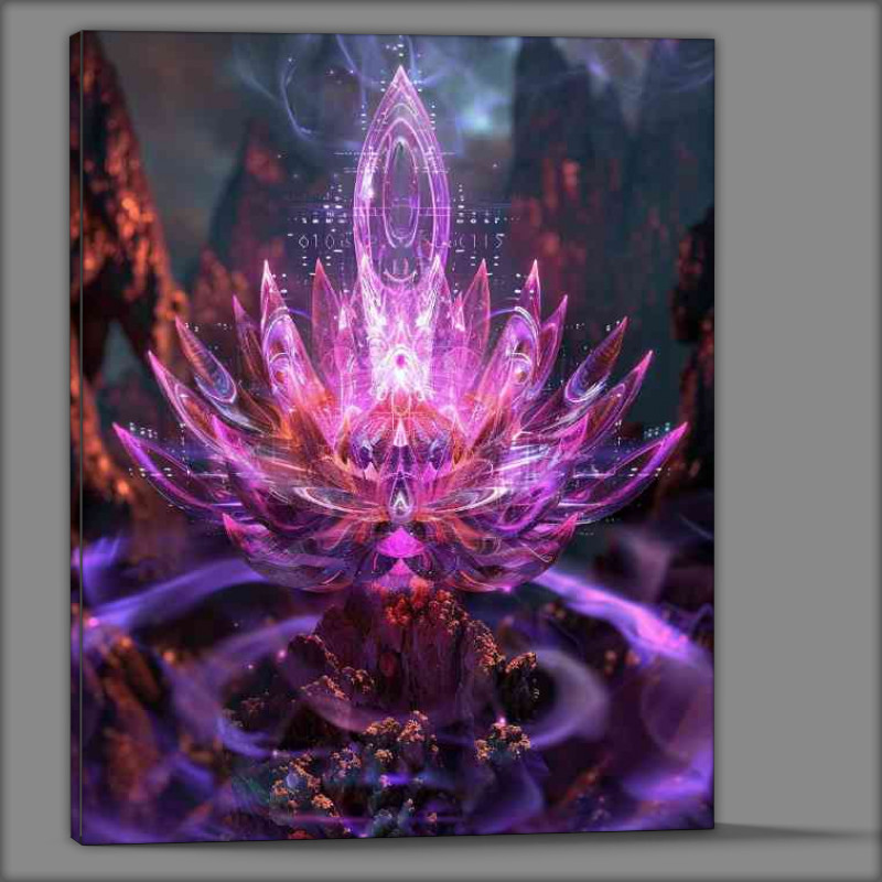 Buy Canvas : (Chakra buddaha and lotus in the style_of_celestial)