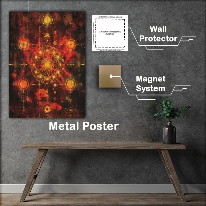 Buy Metal Poster : (Nine chakras on earth)