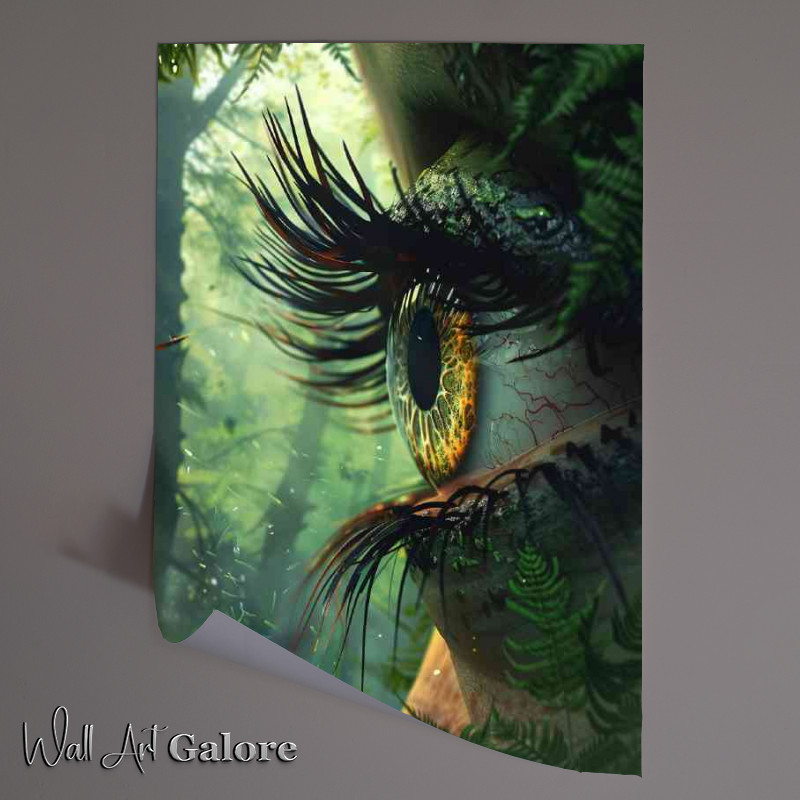 Buy Unframed Poster : (Eye with trees and green foliage)