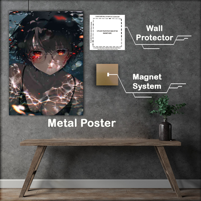 Buy Metal Poster : (Anime in the style of Shinkai Makoto)