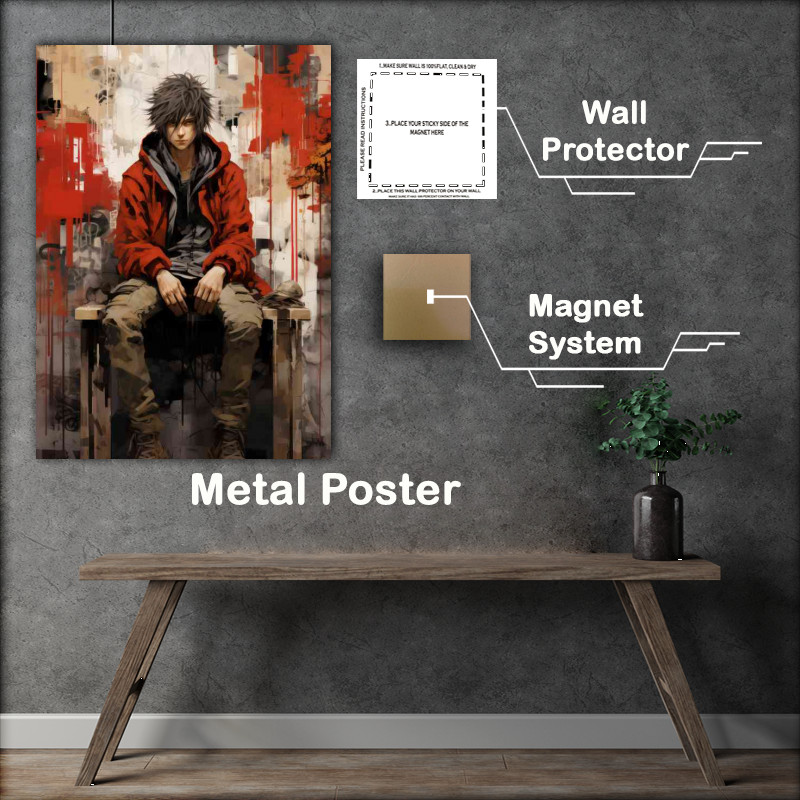 Buy Metal Poster : (Anime splash art character)
