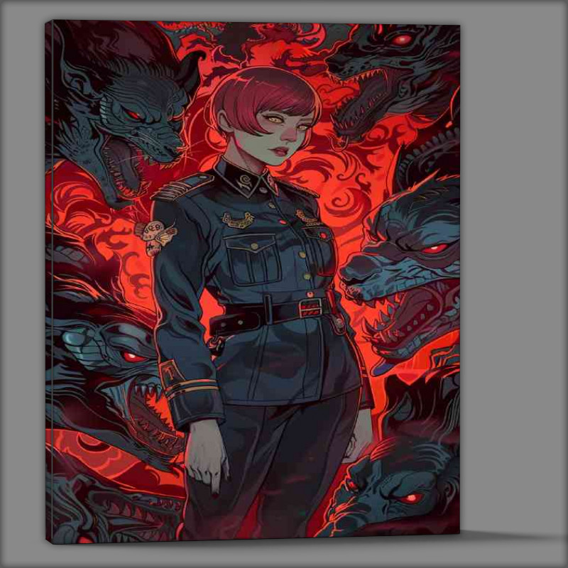 Buy Canvas : (Beautiful red haired woman)