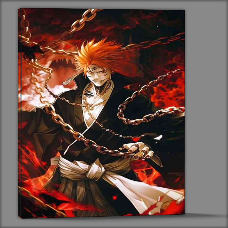 Buy Canvas : (Bleach fighting with chains in hell)