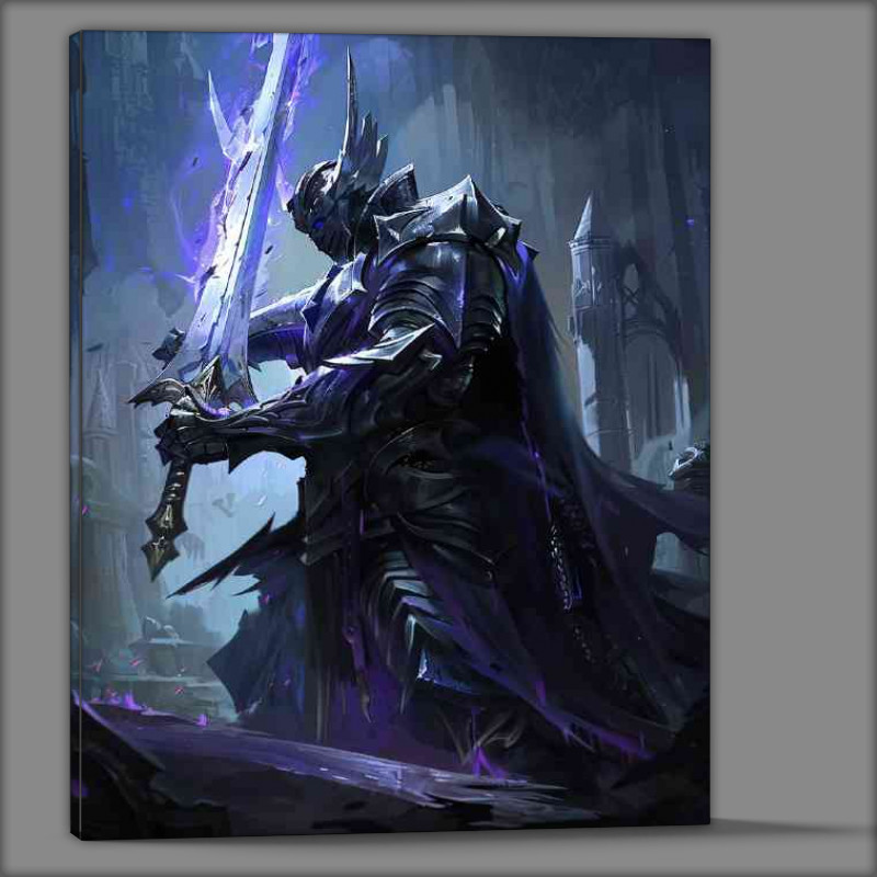 Buy Canvas : (Dark knight holding his sword)