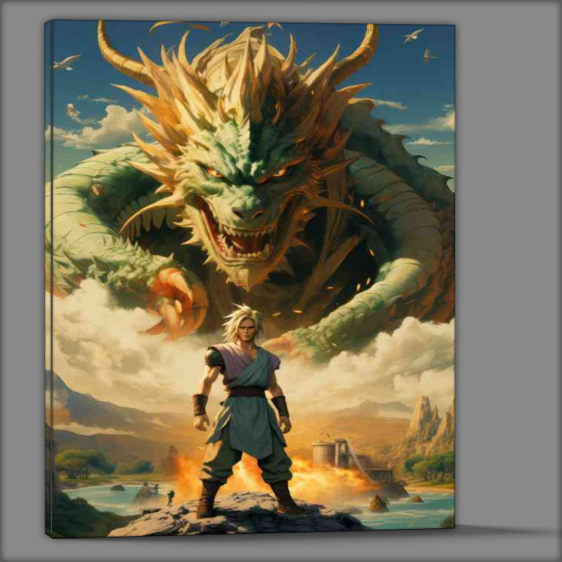 Buy Canvas : (Dragon Ball ready to fight the beast)