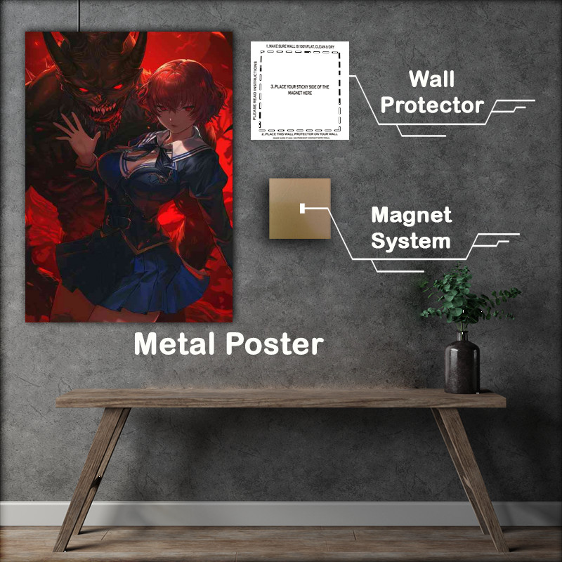 Buy Metal Poster : (Female teacher with short red hair)
