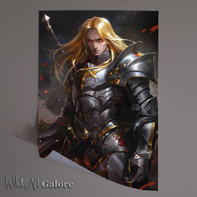 Buy Unframed Poster : (Fullmetal alchemist anime style with crystal arm)