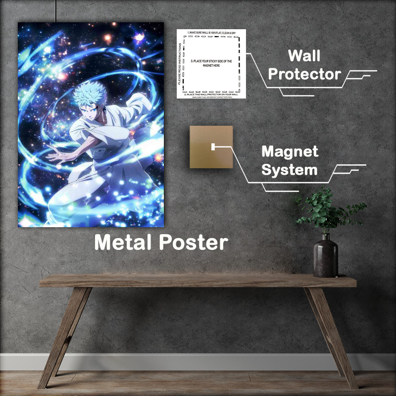 Buy Metal Poster : (Giktos anime in a white robe)