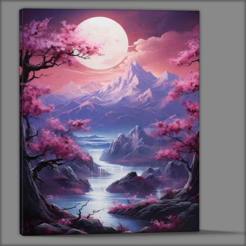 Buy Canvas : (Hanami Heaven Mountains Waters and Blossoms)