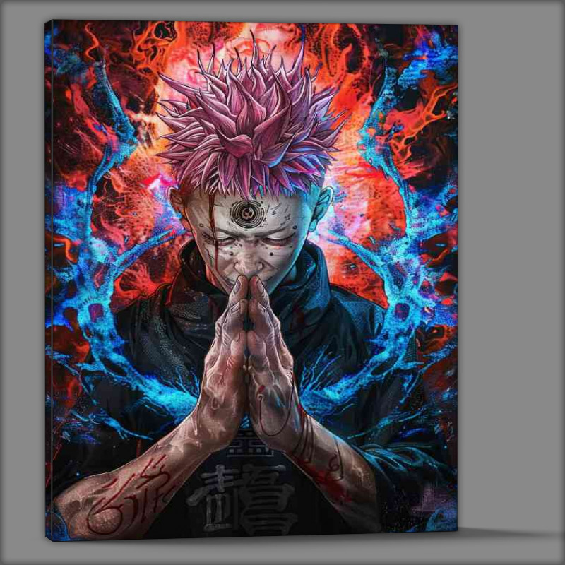 Buy Canvas : (Gojo praying anime)