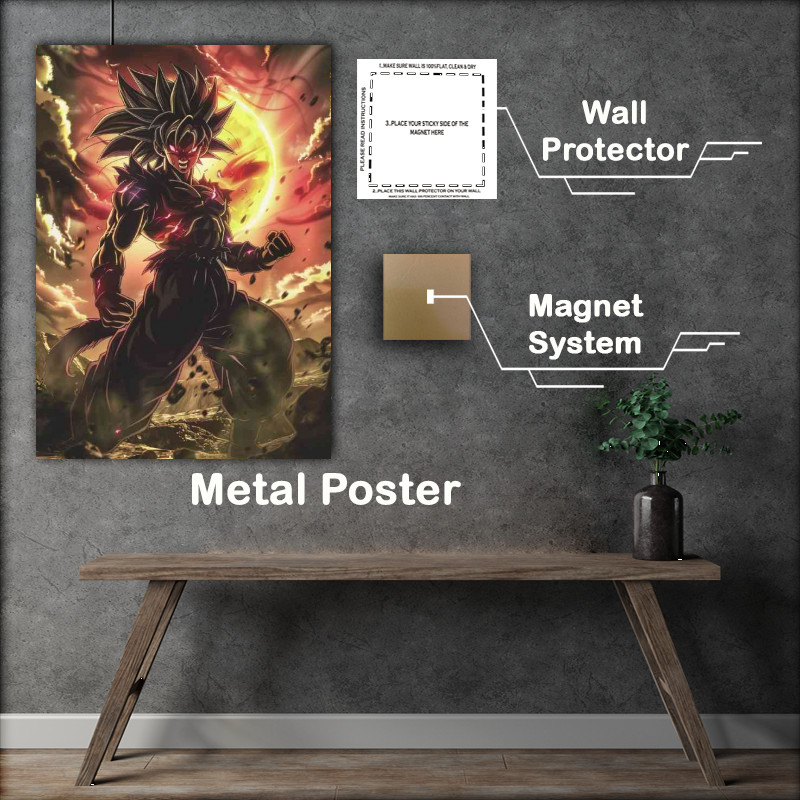 Buy Metal Poster : (Goku Black in a full body shot)
