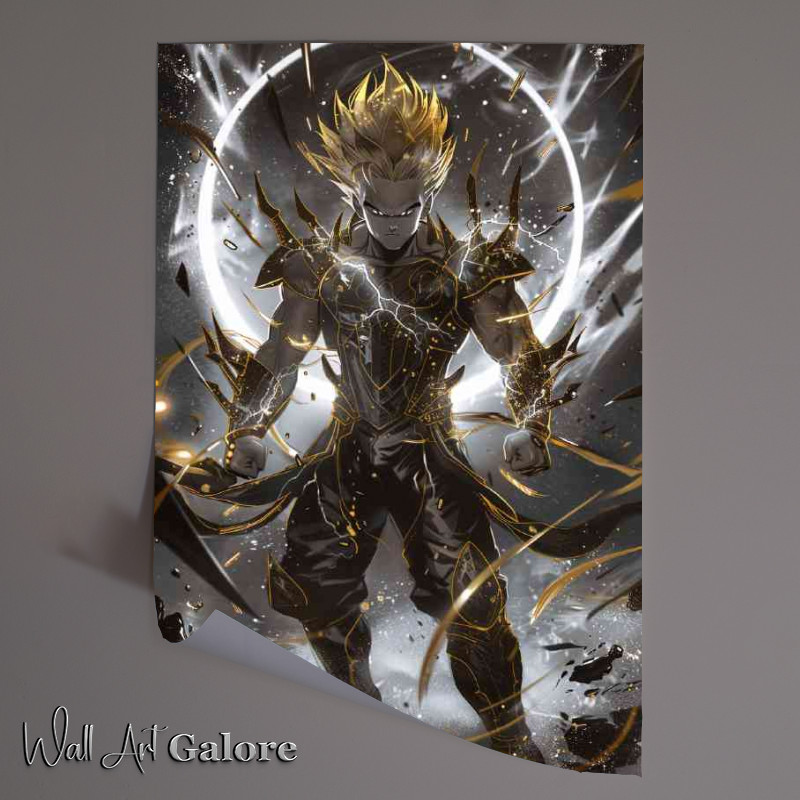 Buy Unframed Poster : (Goku wearing black and gold armor)