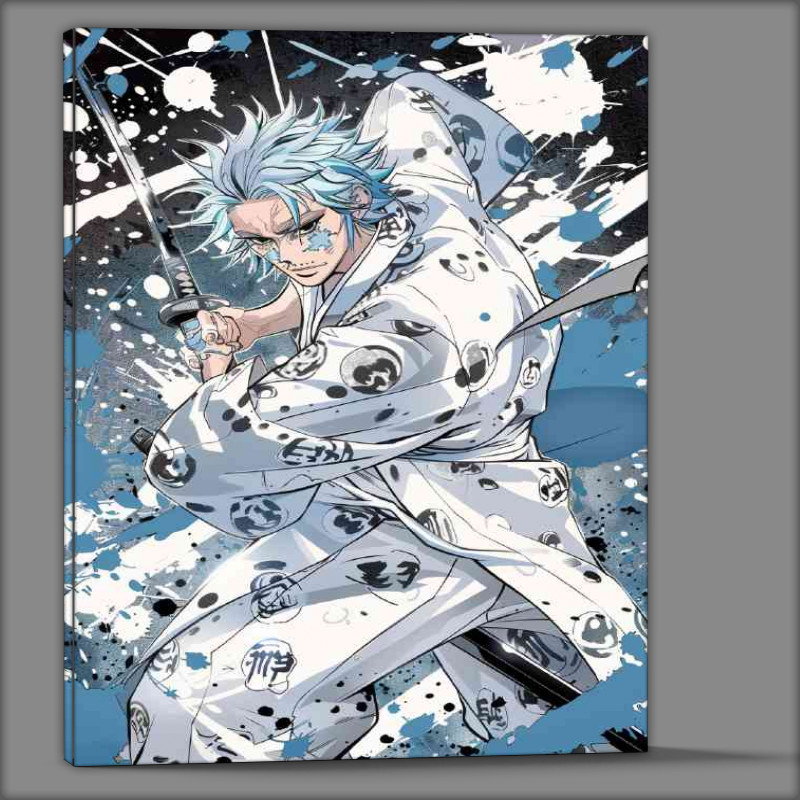 Buy Canvas : (Gray blue hair wearing a white suit)