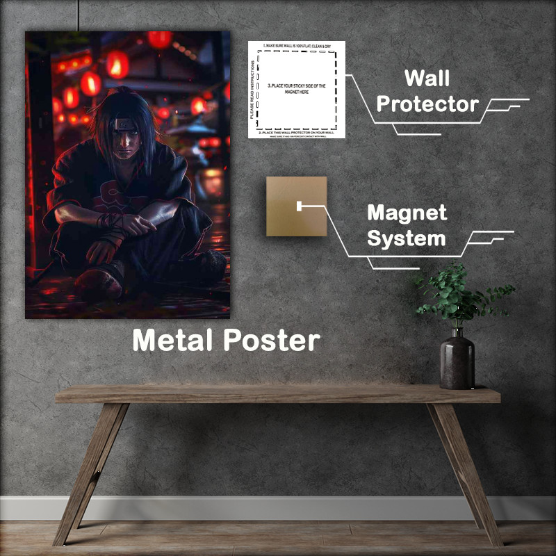 Buy Metal Poster : (Itachi Uchiha full body shot)