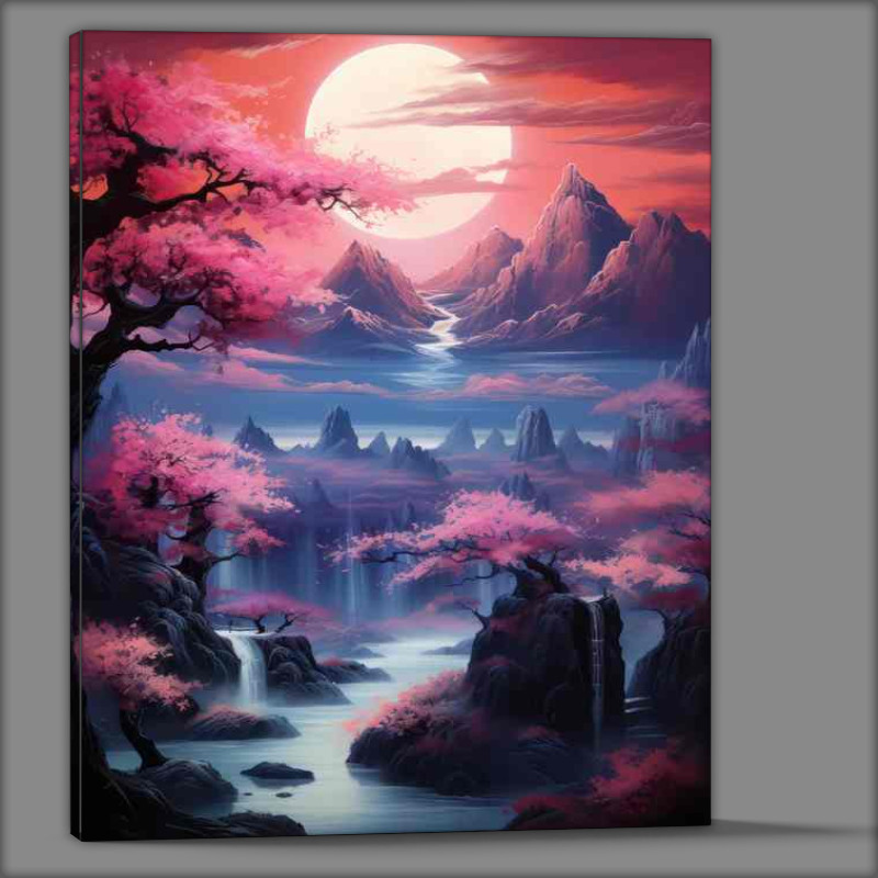 Buy Canvas : (Hanami Hikes Best Mountain Trails for Cherry Blossom Viewing)