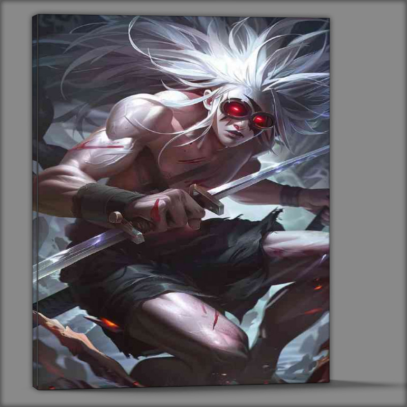 Buy Canvas : (Kamigari Argentinian eebiko with sword red eyes)