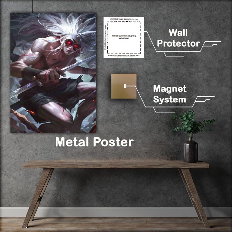 Buy Metal Poster : (Kamigari Argentinian eebiko with sword red eyes)