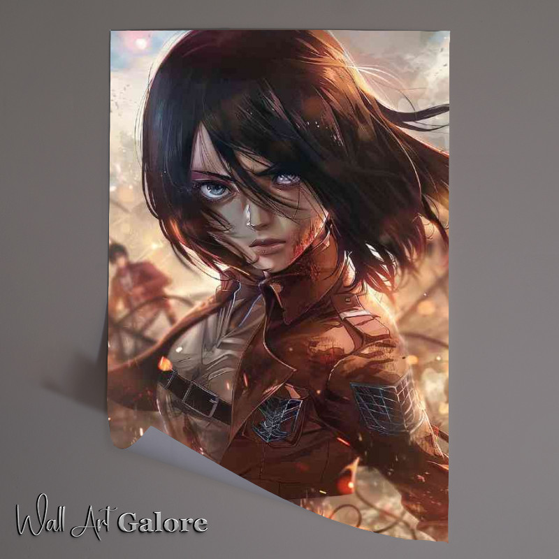 Buy Unframed Poster : (Mikasa Ackerman in fight mode)