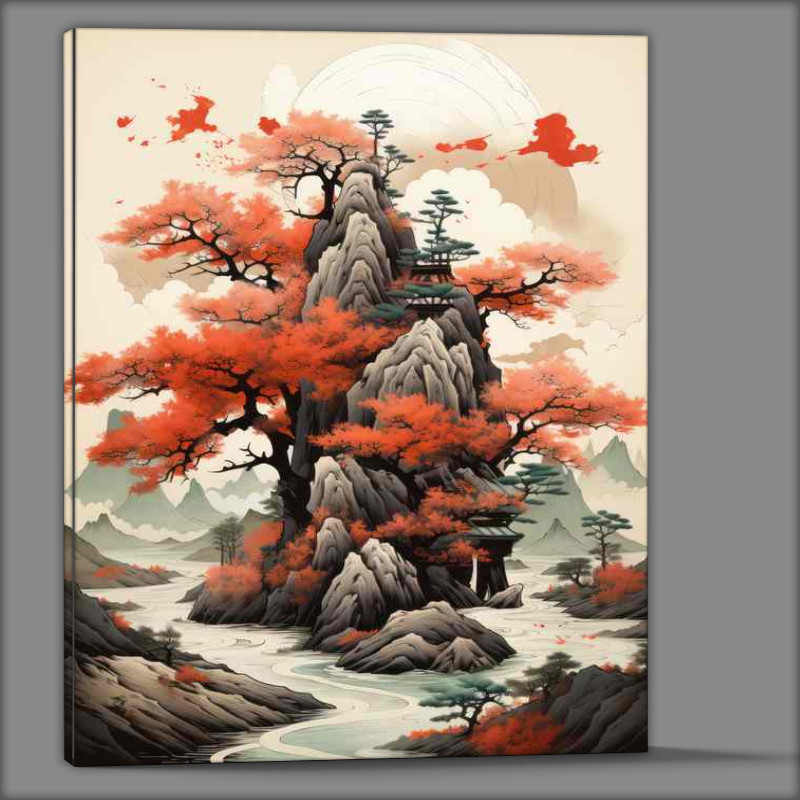 Buy Canvas : (Hanami by the Water Japan's Best Blossom Viewing)