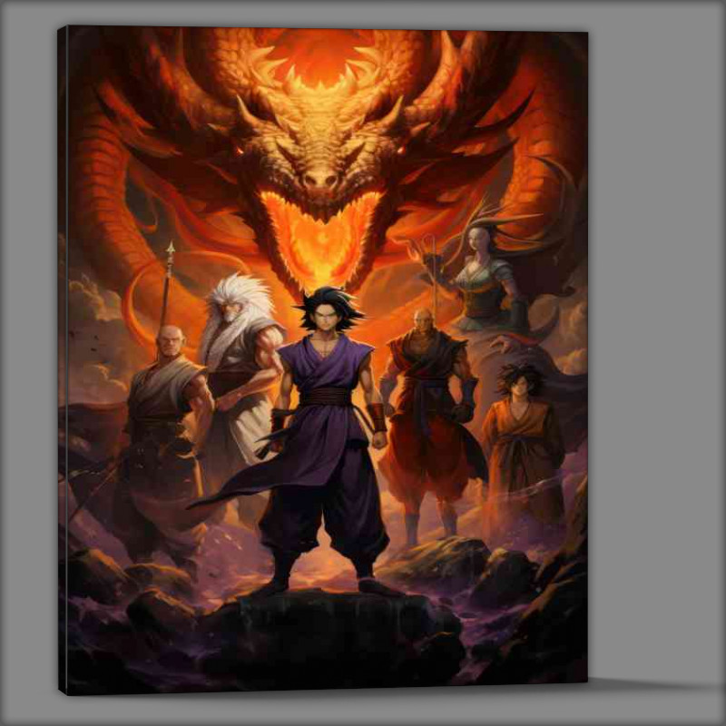 Buy Canvas : (Movie style poster anime characters)