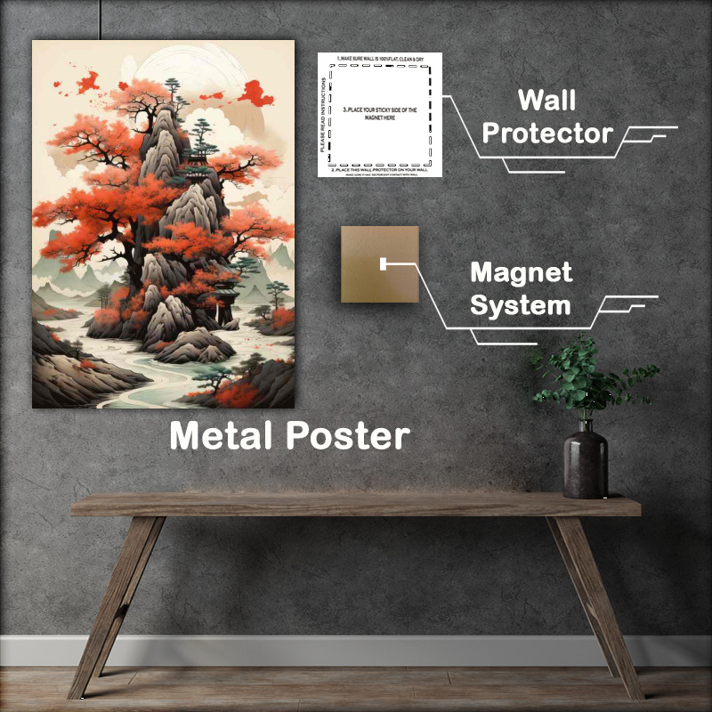Buy Metal Poster : (Hanami by the Water Japan's Best Blossom Viewing)