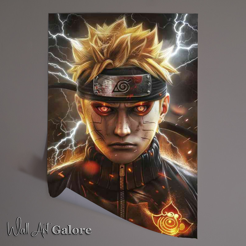 Buy Unframed Poster : (Naruto Uzumaki in his Akats)