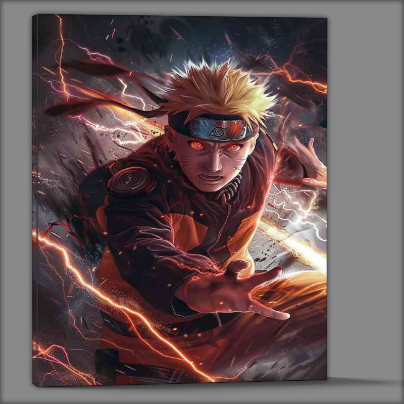 Buy Canvas : (Naruto in his village ninja anime style)