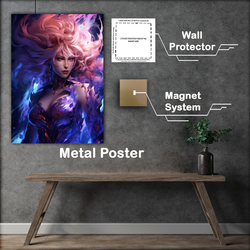 Buy Metal Poster : (Pink haired demon slayer)