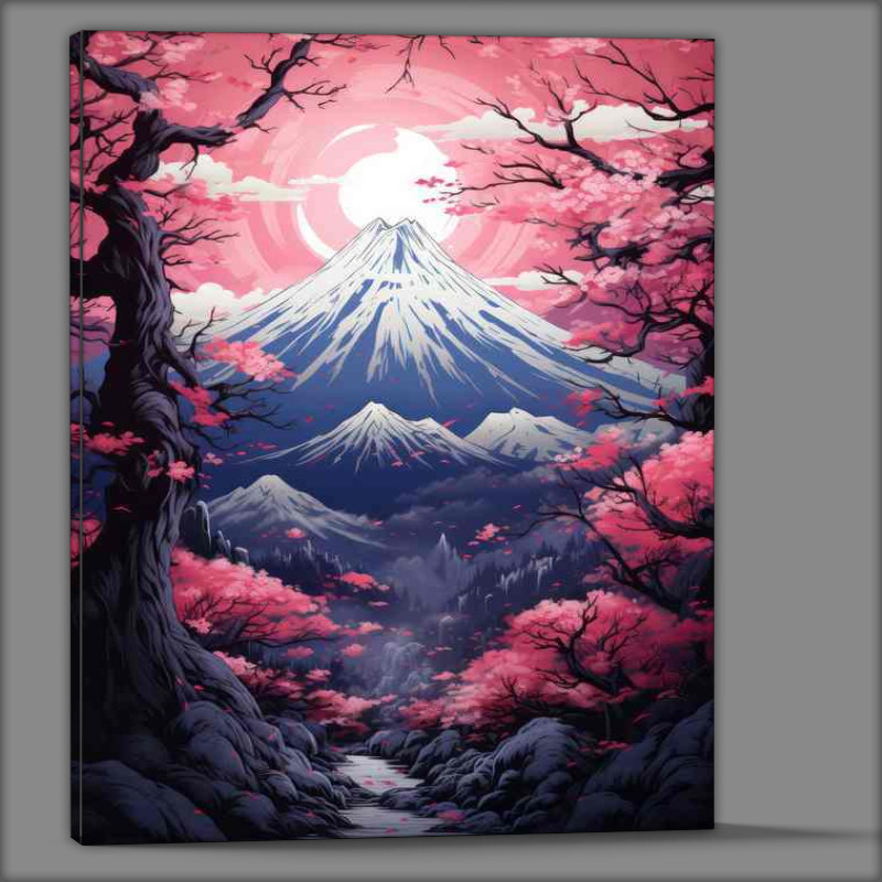 Buy Canvas : (Japan Blooms Mountains and Waters)