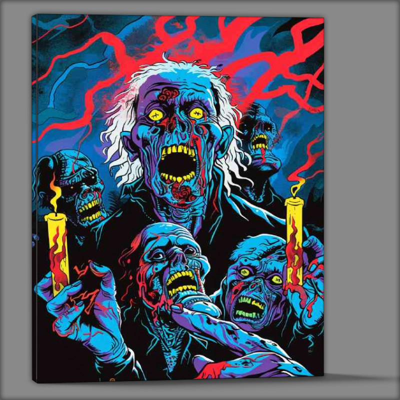 Buy Canvas : (Colorful psychedelic black light poster)