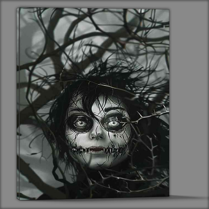 Buy Canvas : (Digital illustration of an eerie character)