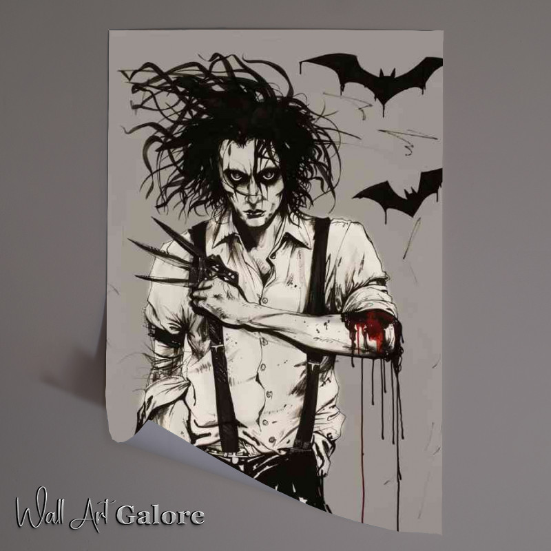 Buy Unframed Poster : (Edward Scissorhands style painting)