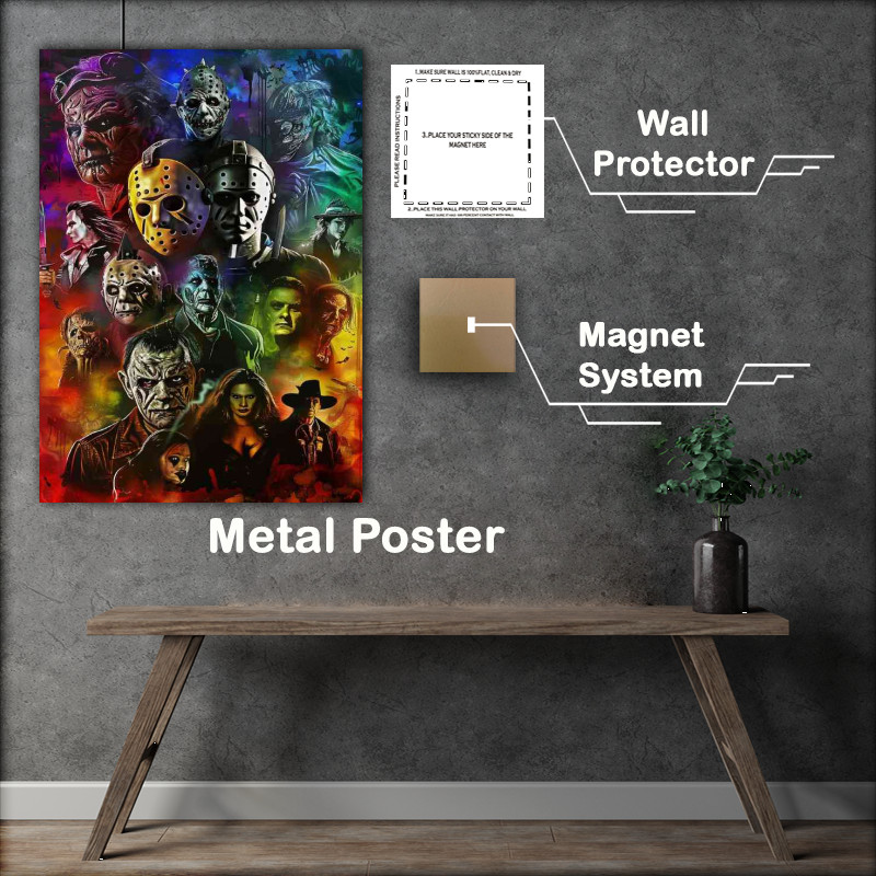 Buy Metal Poster : (Famous horror movie poster)