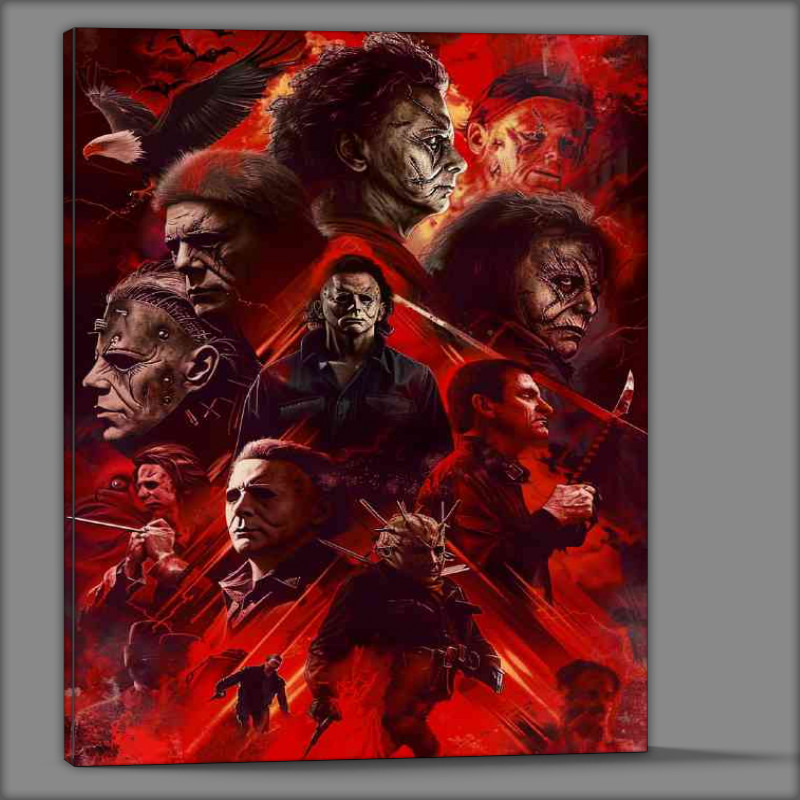 Buy Canvas : (Michael jason and freddy movie characters horror)